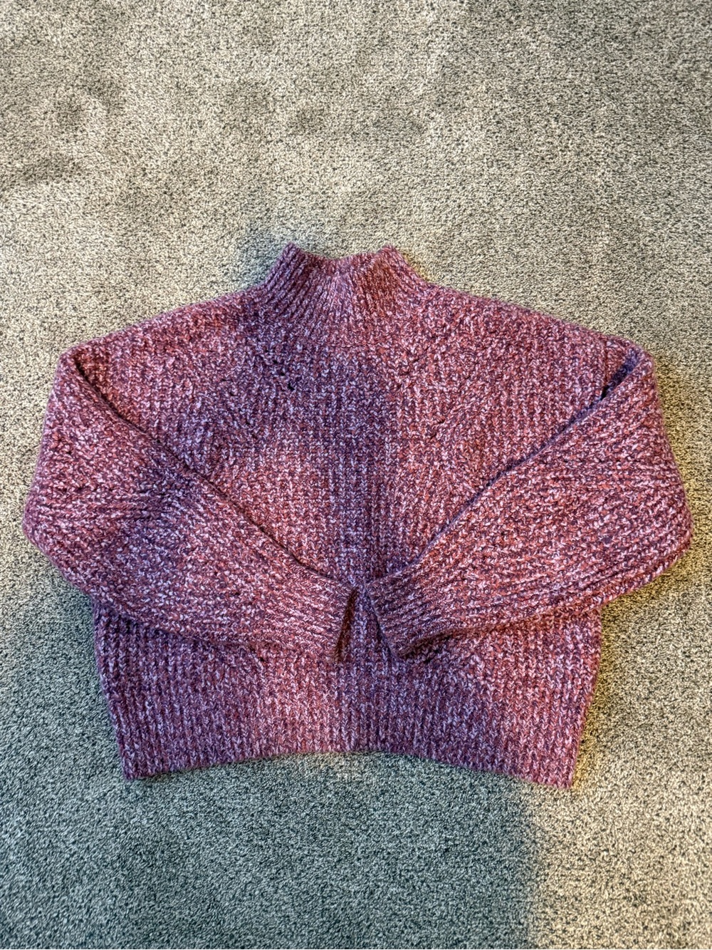 Loft Cozy Crop Chunky Knit Sweater
